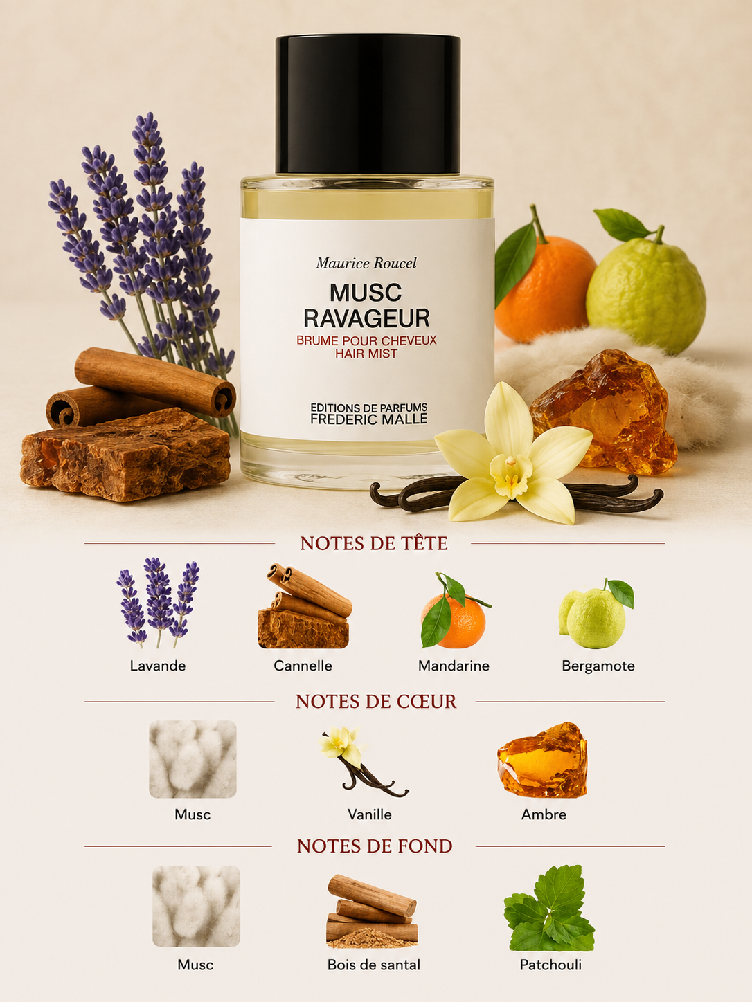Frederic Malle Musc Ravageur Brume pour Cheveux - Décantage